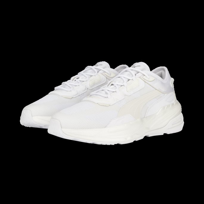 Puma På Tilbud Hvit-grå Fiolett Utstrekning Nitro Mono Joggesko