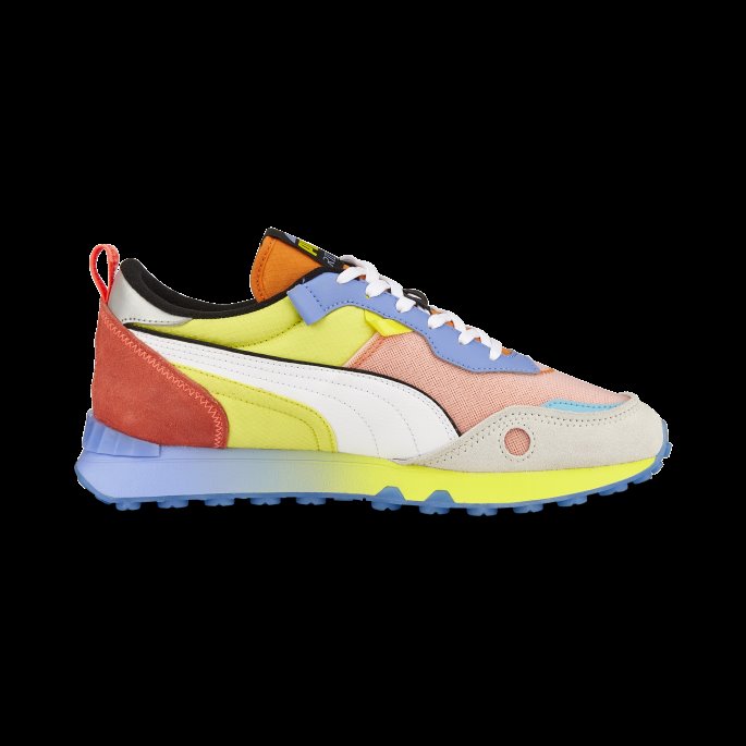 Fluo Gul-hvit Puma På Tilbud Rider Fv Godteri Joggesko