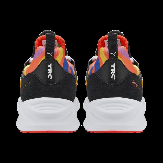 Puma På Tilbud Lime Squeeze-glødende Korall Trc Blaze Lava Joggesko For Menn