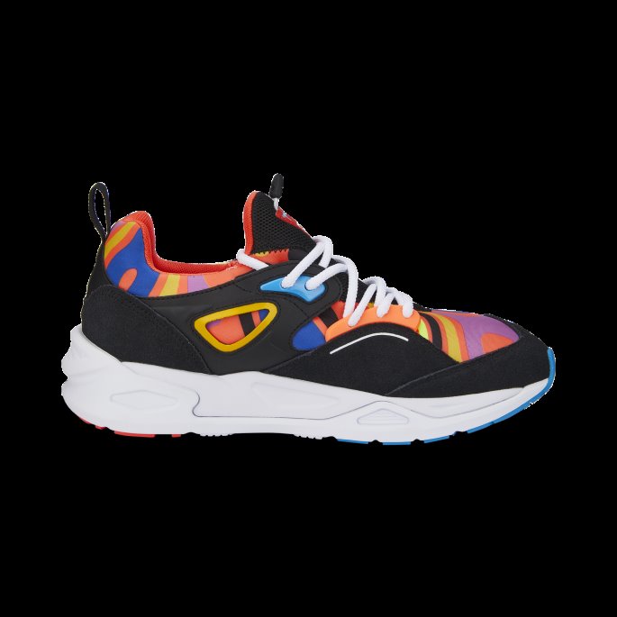 Puma På Tilbud Lime Squeeze-glødende Korall Trc Blaze Lava Joggesko For Menn