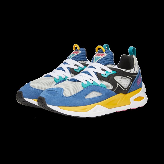 Puma På Tilbud Lake Blue-tangerine Trc Blaze Swxp Joggesko