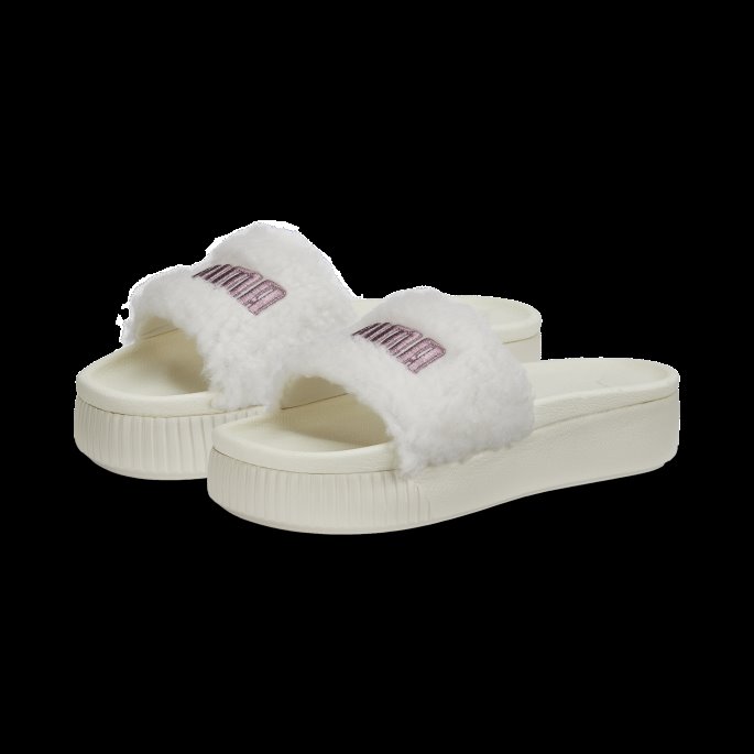 Plattform Sherpa Slides Kvinner Marshmallow-rose Gull Puma På Salg