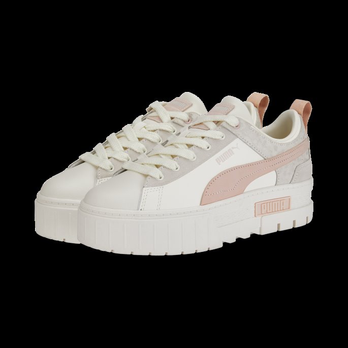 Puma På Tilbud Mayze Sjeldne Dempede Dyrejoggesko Kvinner Marshmallow