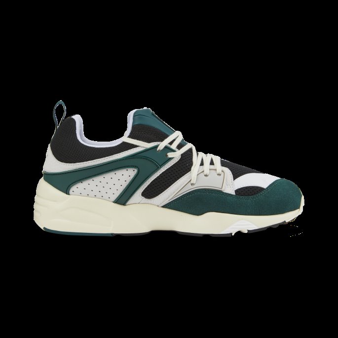 Blaze Of Glory Unisex Joggesko Puma På Tilbud Svart-varsity Grønn