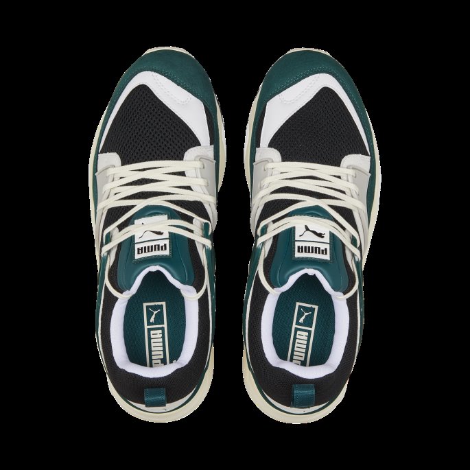 Blaze Of Glory Unisex Joggesko Puma På Tilbud Svart-varsity Grønn