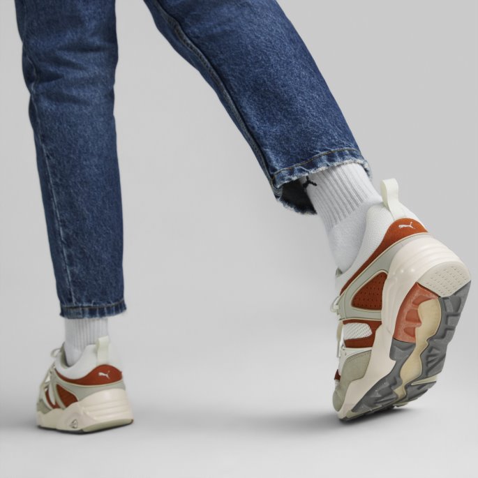 Vaporous Grå-varme Kastanje Puma På Salg Blaze Of Glory Unisex Joggesko