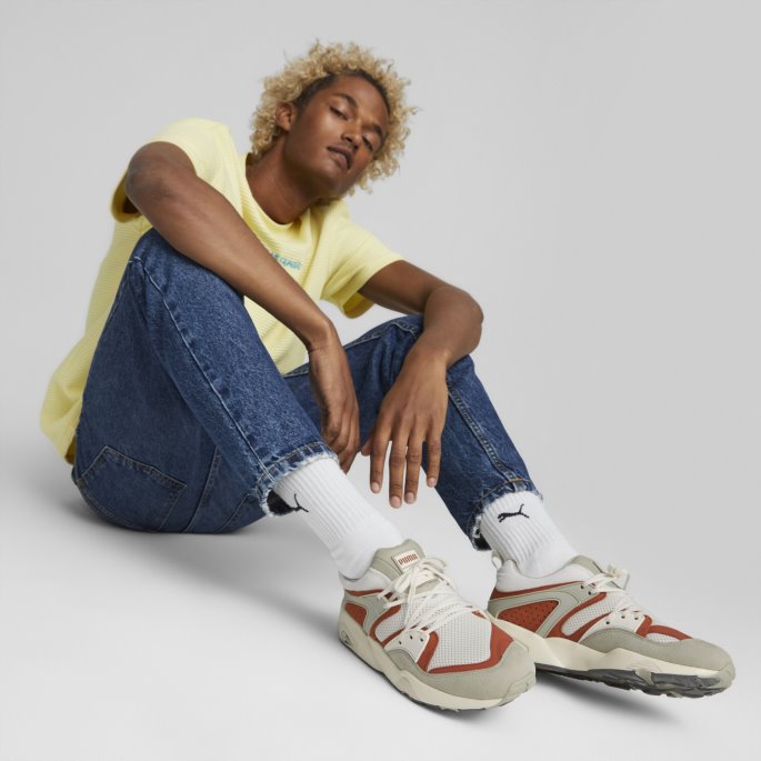 Vaporous Grå-varme Kastanje Puma På Salg Blaze Of Glory Unisex Joggesko
