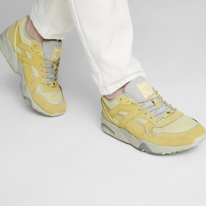 R698 Minerals Sneakers For Menn Blek Sitron-bre Grå Puma På Tilbud