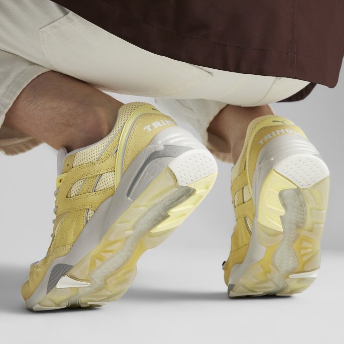 R698 Minerals Sneakers For Menn Blek Sitron-bre Grå Puma På Tilbud