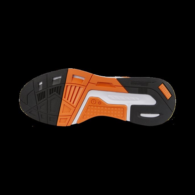 Svart-pulserende Oransje Puma På Tilbud Mirage Sport Tech Neon Joggesko