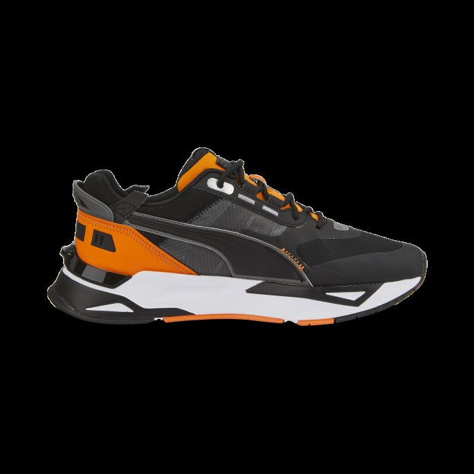Svart-pulserende Oransje Puma På Tilbud Mirage Sport Tech Neon Joggesko