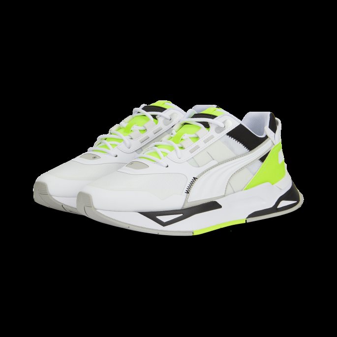 Mirage Sport Tech Neon Joggesko Puma På Tilbud Hvit-lime Squeeze