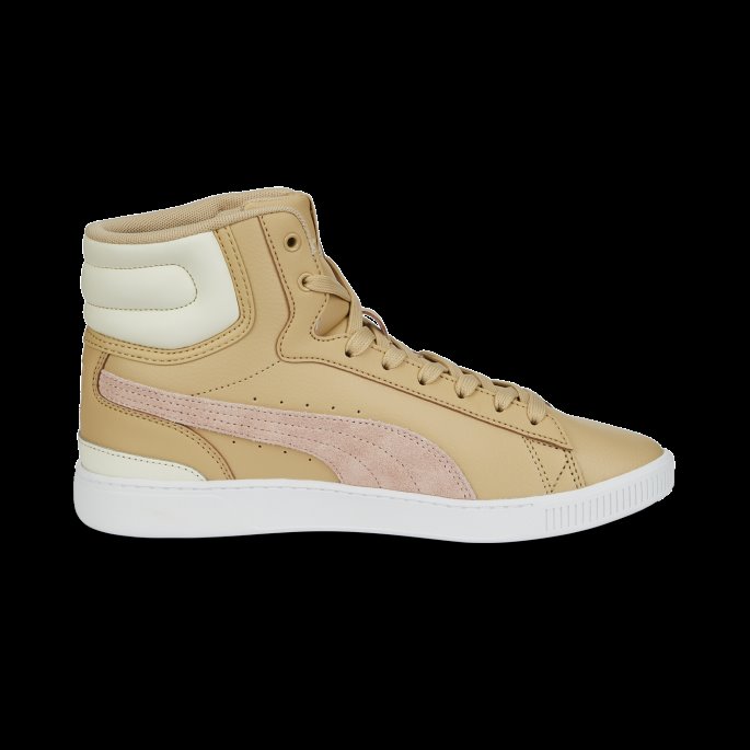 Vikky V3 Mid Leather Joggesko Kvinner Puma På Tilbud Sand-rose Kvarts-urørt-gull