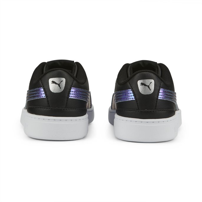 Puma På Tilbud Svart-sølv Vikky V3 Bioluminescence Alternativ Lukking Barnejoggesko