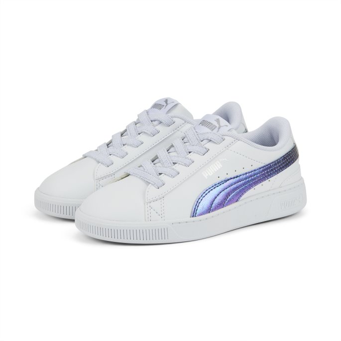 Hvit-sølv Puma På Tilbud Vikky V3 Bioluminescence Alternativ Lukking Barnejoggesko