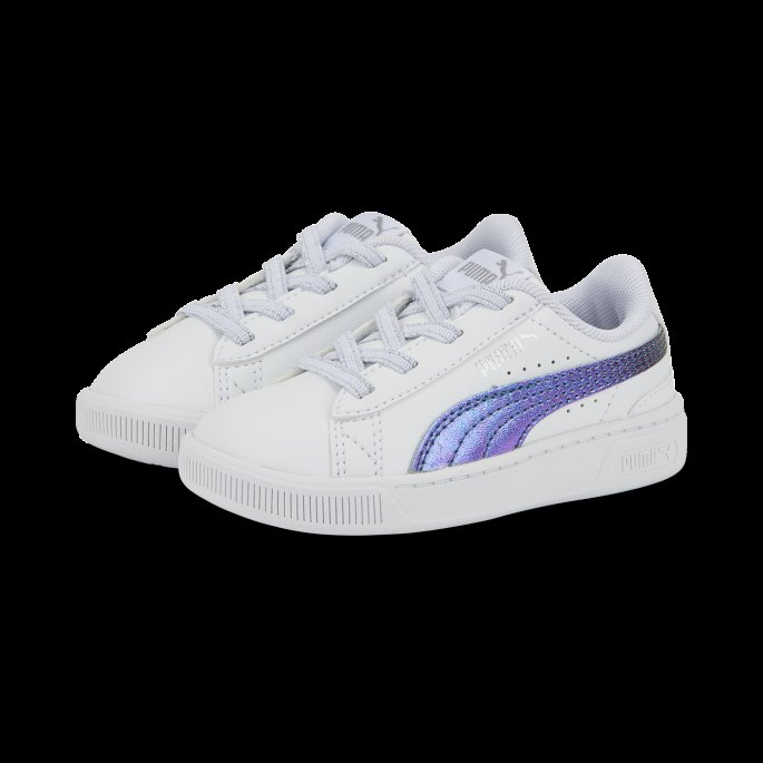 Hvit-sølv Puma På Salg Vikky V3 Bioluminescence Alternativ Lukking Spedbarn Joggesko