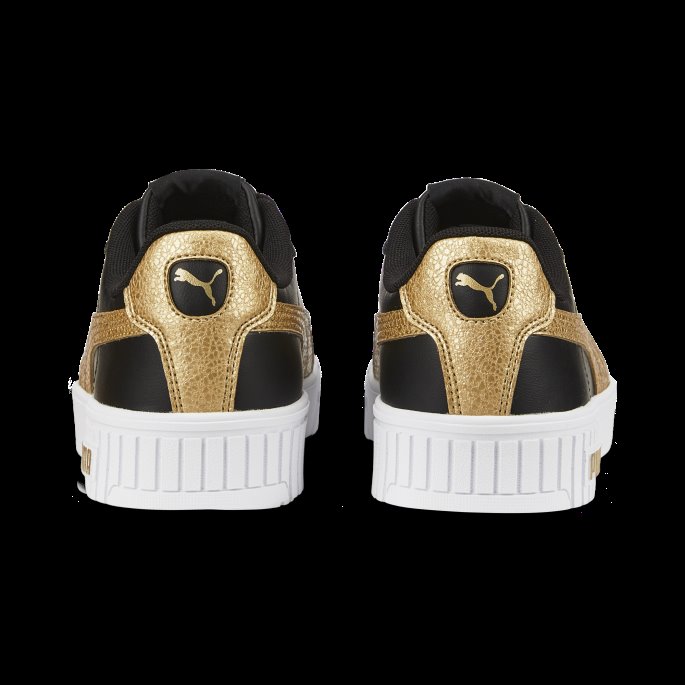 Black-team Gold Puma På Tilbud Carina 2.0 Distressed Joggesko For Kvinner