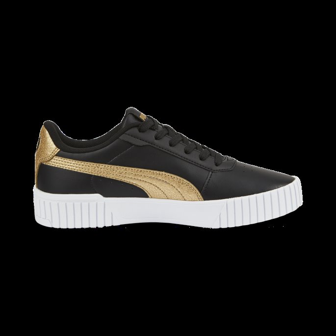 Carina 2.0 Distressed Joggesko Dame Puma På Tilbud Black-team Gold