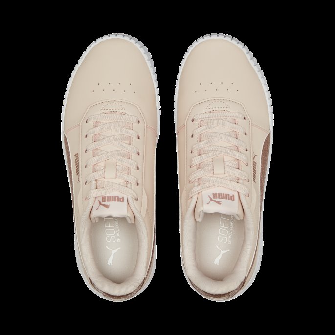 Puma På Tilbud Island Rosa-roset Gull Carina 2.0 Distressed Joggesko For Kvinner