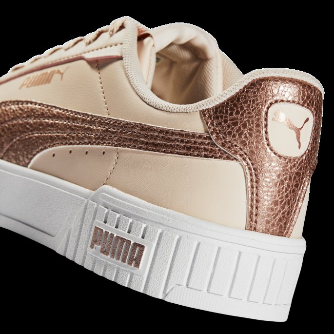 Puma På Tilbud Island Rosa-roset Gull Carina 2.0 Distressed Joggesko For Kvinner