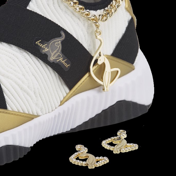 Puma På Tilbud X Baby Phat Defy Mid Treningssko For Kvinner Hvit-svart