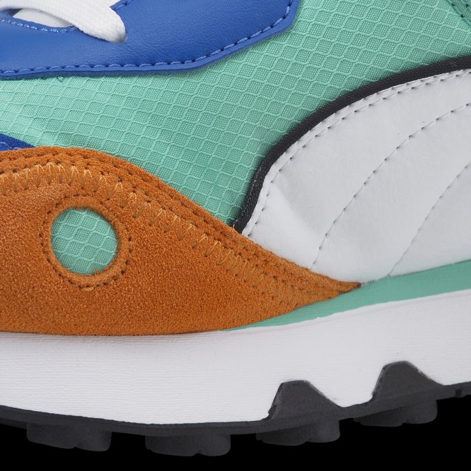 Puma På Tilbud Rider Future Vintage Joggesko Biscay Green-vibrant Oransje