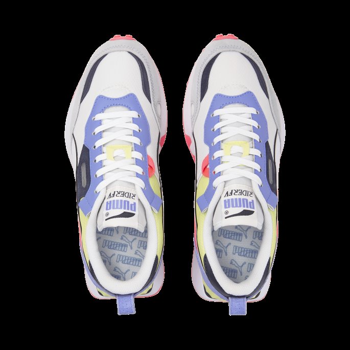 Rider Fv Sneakers Puma På Tilbud Hvit-elektro Lilla