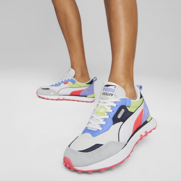 Rider Future Vintage Joggesko Hvit-elektro Lilla Puma På Salg