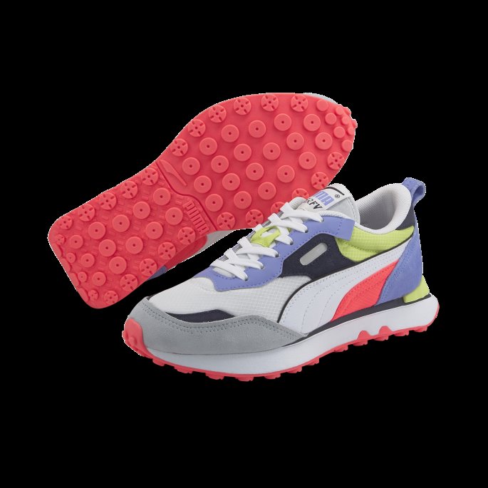 Rider Future Vintage Joggesko Hvit-elektro Lilla Puma På Salg