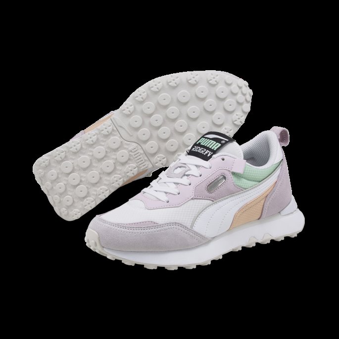 Hvit-lavendel Tåke Rider Fremtidige Vintage Joggesko Puma På Salg