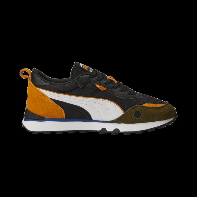 Puma På Tilbud Svart-oransje Murstein Rider Fv Joggesko