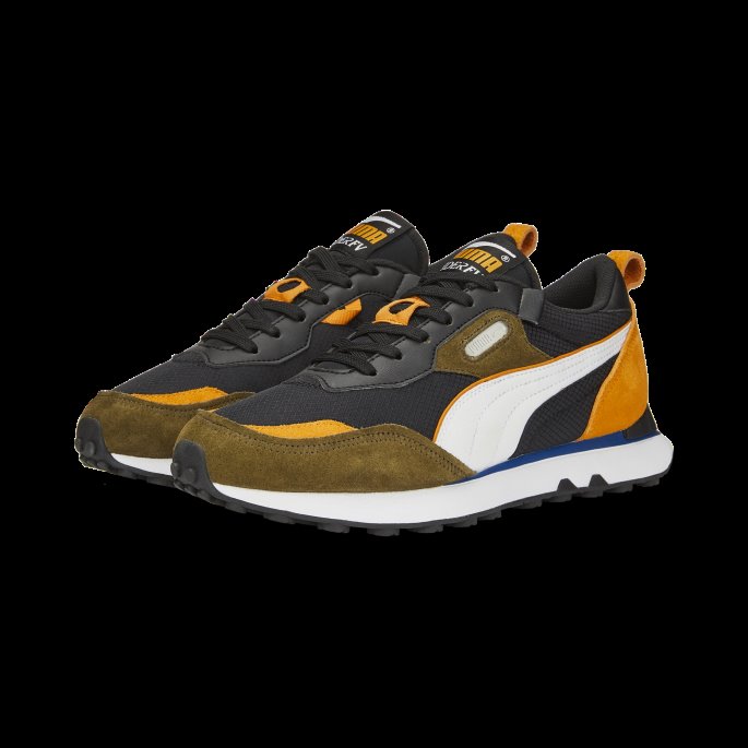 Svart-oransje Murstein Puma På Salg Rider Future Vintage Joggesko