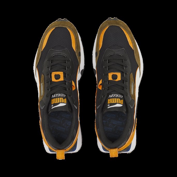 Svart-oransje Murstein Puma På Salg Rider Future Vintage Joggesko