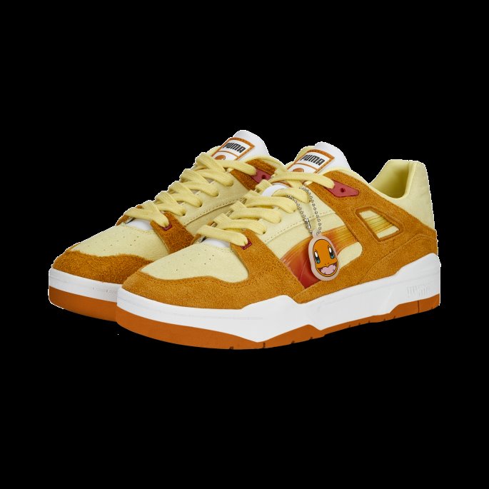 Puma På Tilbud X Pokmon Sliptream Lo Charmander Joggesko Mørk Cheddar-blek Sitron