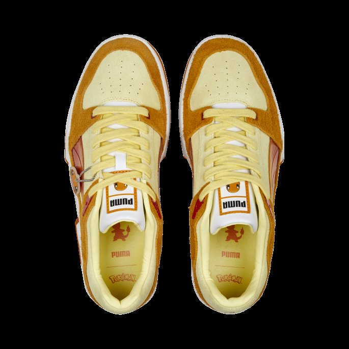Puma På Tilbud X Pokmon Sliptream Lo Charmander Joggesko Mørk Cheddar-blek Sitron