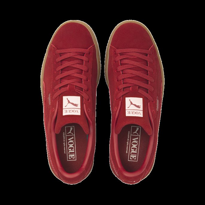 Puma På Tilbud X Vogue Semsket Skinn Klassiske Sneakers For Kvinner Intens Rød
