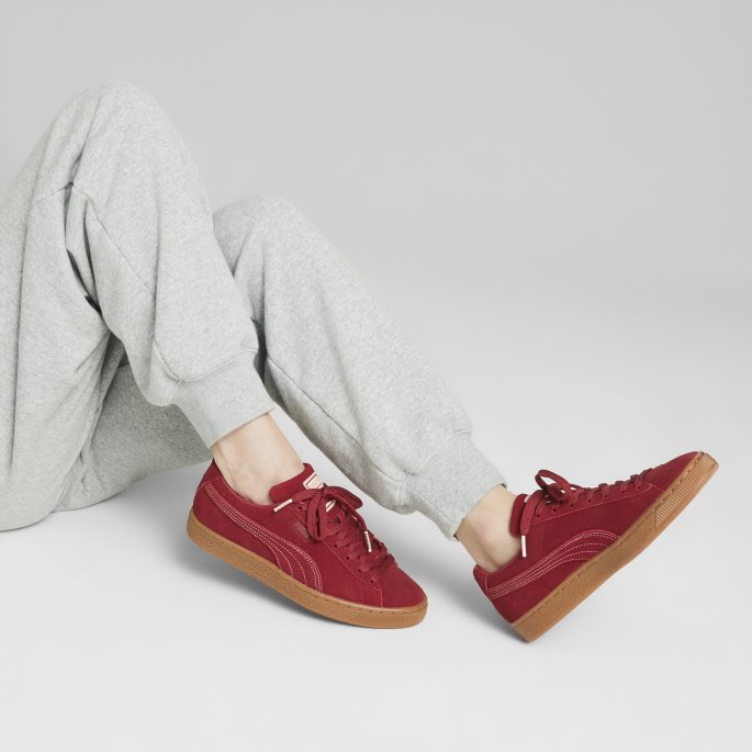 Puma På Tilbud X Vogue Semsket Skinn Klassiske Sneakers Kvinner Intens Rød-intens Rød