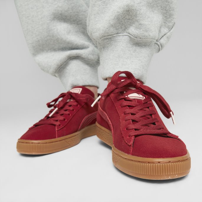 Puma På Tilbud X Vogue Semsket Skinn Klassiske Sneakers For Kvinner Intens Rød-intens Rød