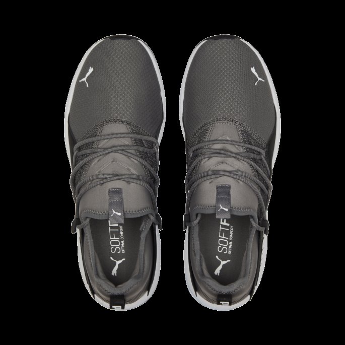 Castlerock-hvit-svart Puma På Tilbud Electron 2.0 Sportsjoggesko