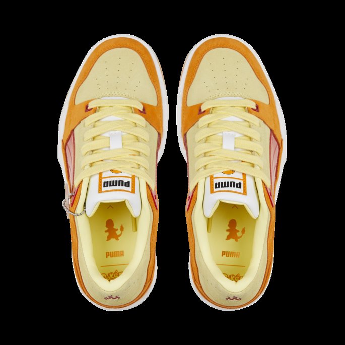 Puma På Tilbud X Pokmon Sliptream Lo Charmander Joggesko Ungdom Mørk Cheddar-blek Sitron