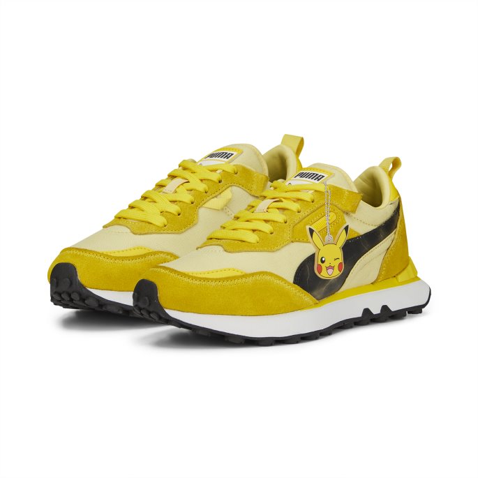 Puma På Tilbud X Pokmon Rider Fv Pikachu Store Barnejoggesko Hvit-empire Gul