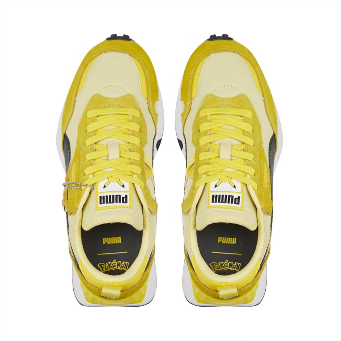 Puma På Tilbud X Pokmon Rider Fv Pikachu Store Barnejoggesko Hvit-empire Gul