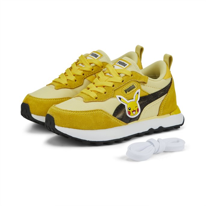 Puma På Tilbud X Pokmon Rider Fv Pikachu Små Barnesko White-empire Gul