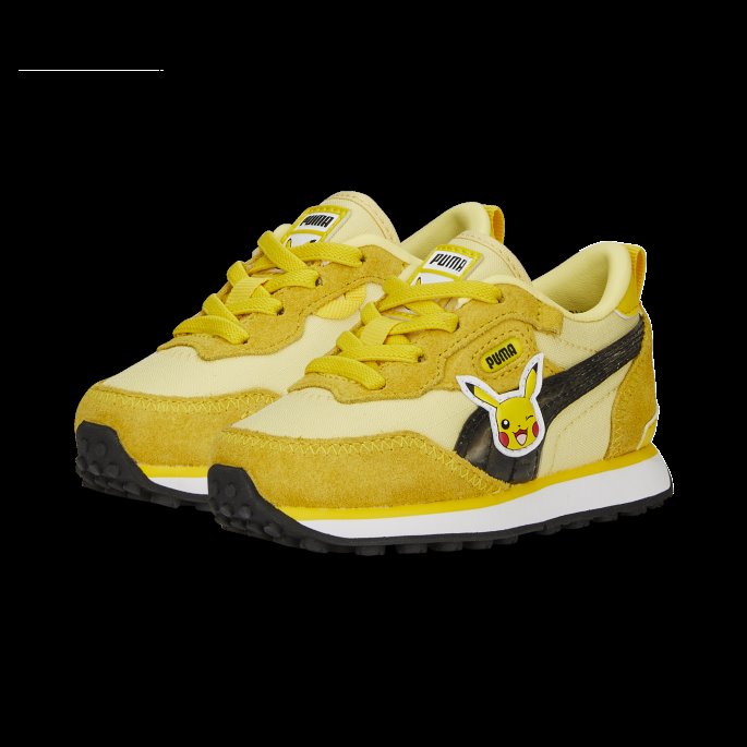 Puma På Salg X Pokmon Rider Fv Pikachu Alternativ Lukking Joggesko Babyer Hvit-empire Gul