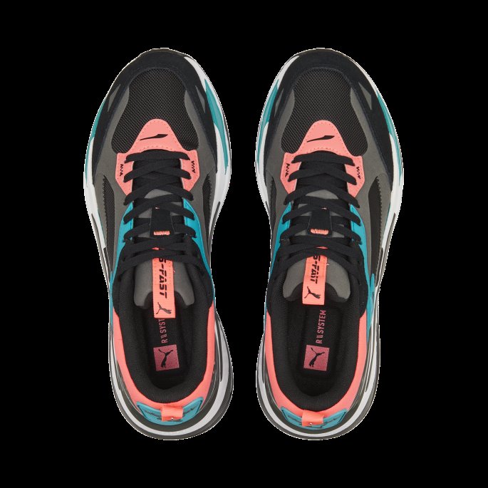 Rs-fast Limiter Sneakers I Semsket Skinn Svart-mørk Skygge Puma På Tilbud