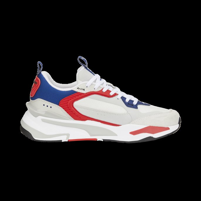 Puma På Tilbud Hvit-rød-grå Fiolett Rs-fast Limiter Sneakers I Semsket Skinn