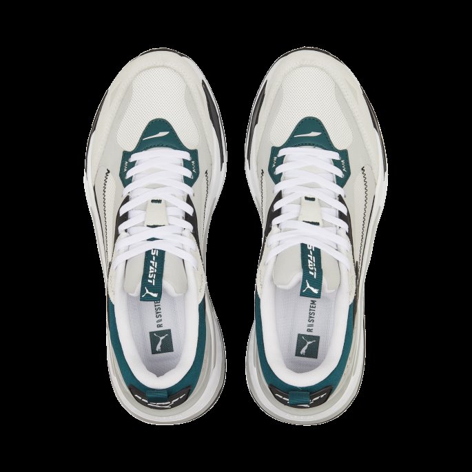 Hvit-grå Fiolett Puma På Tilbud Rs-fast Limiter Sneakers I Semsket Skinn