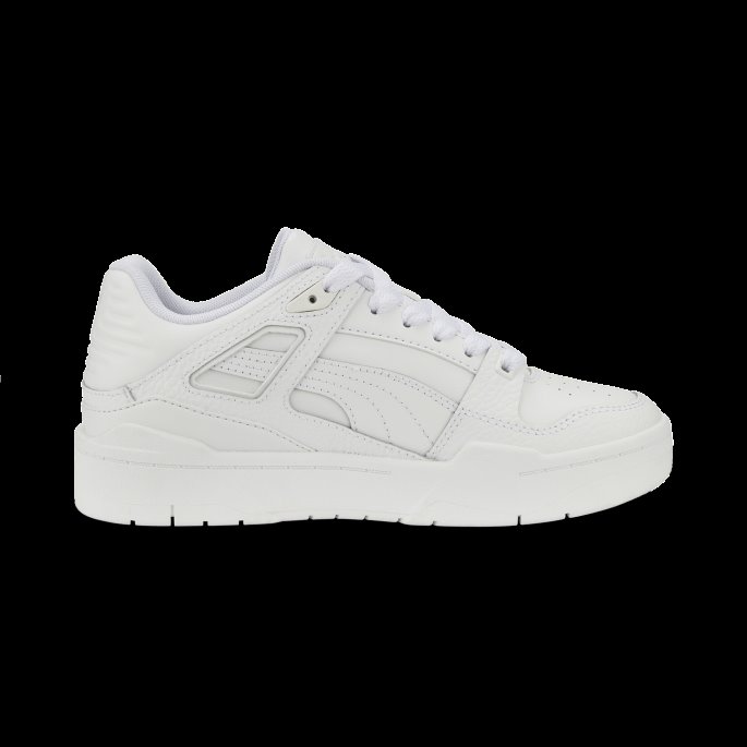 Puma På Tilbud Hvit-hvit Slipstream Skinn Joggesko Store Barn