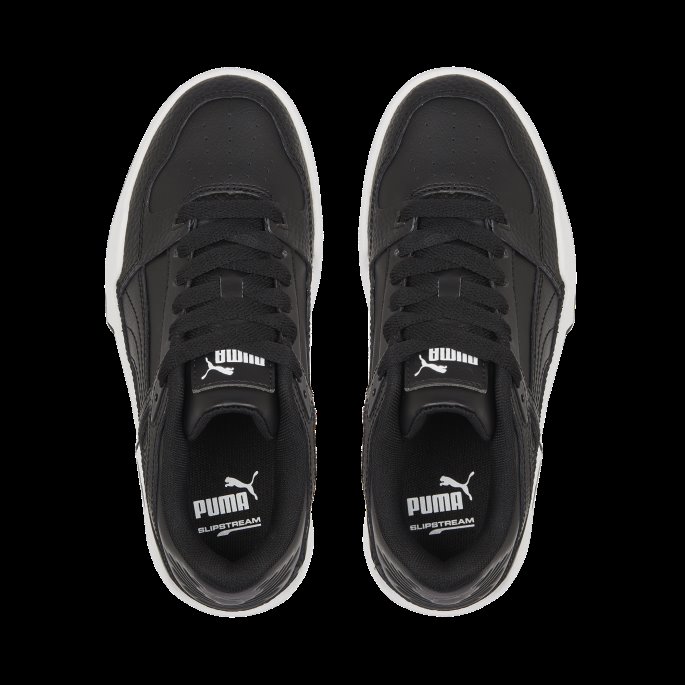 Puma På Tilbud Slipstream Skinn Joggesko Ungdom Svart-hvit