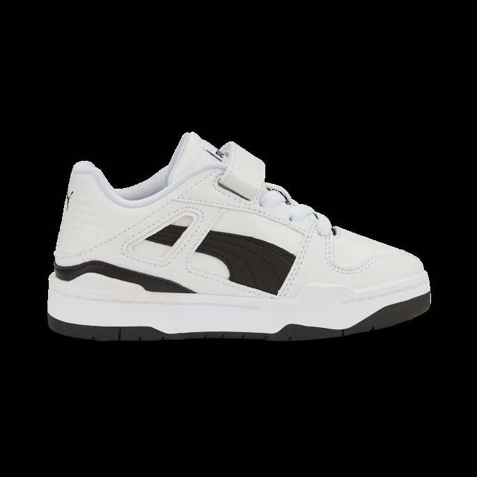 Puma På Tilbud Slipstream Skinn Alternativ Lukking Joggesko Barn Hvit-svart